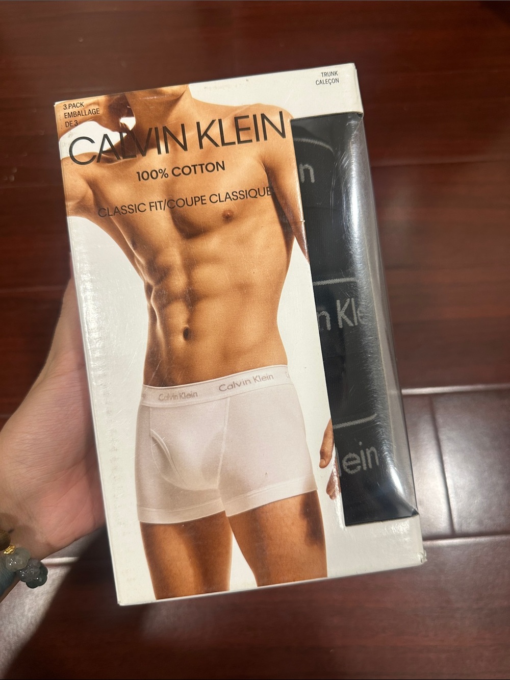 Calvin Klein Men's Cotton Trunk 3-Pack - White & Black